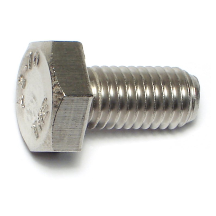 10 mm - 1.50 x 20 mm Hex Head Bolt, Coarse Thread, Stainless Steel 
