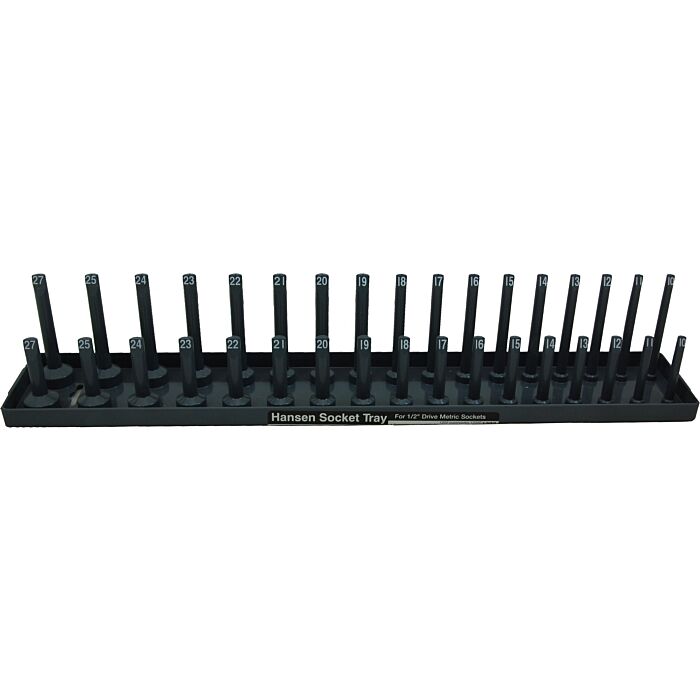 Hansen Global ABS Plastic Gray Fits Most US and Foreign Made Sockets 2-Row Socket Tray