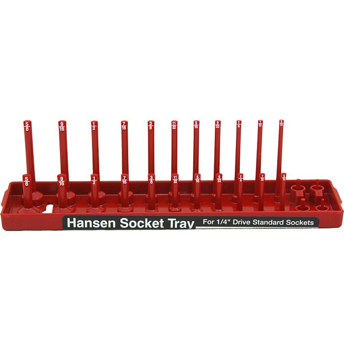 Hansen Global ABS Plastic Red Fits Most US and Foreign Made Sockets 2-Row Socket Tray