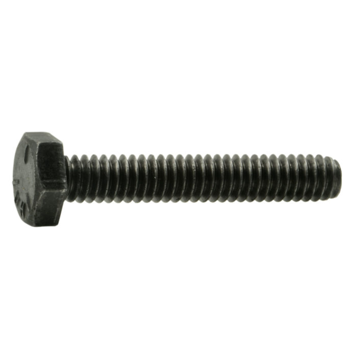 1/4"-20 x 1-1/2" Hex Head Bolt, Left-Hand Coarse Thread, Zinc 