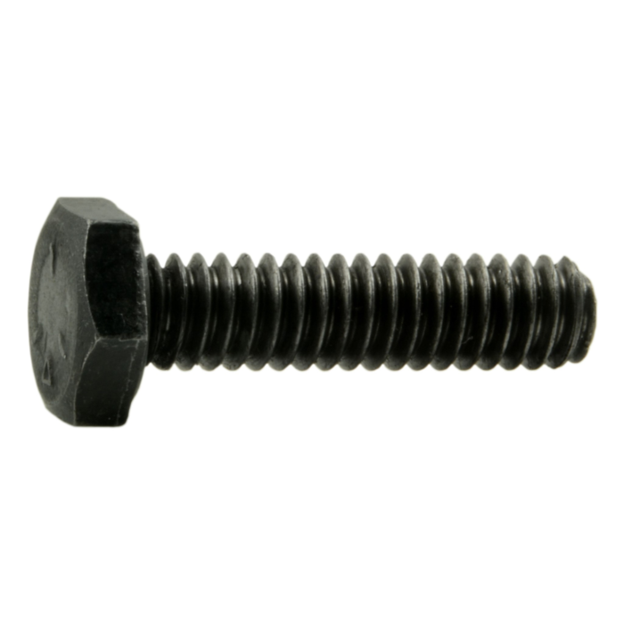 1/4"-20 x 1" Hex Head Bolt, Left-Hand Coarse Thread, Zinc 