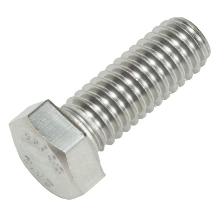 1/4"-20 x 1" Hex Head Bolt, Coarse Thread, Stainless Steel 