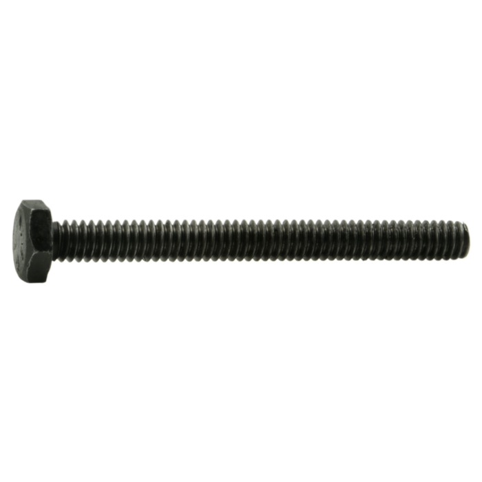 1/4"-20 x 2-1/2" Hex Head Bolt, Left-Hand Coarse Thread, Zinc 