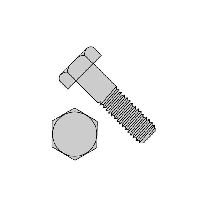 Titan™ 1/4-20 2 in Steel Galvanized Hex Bolt