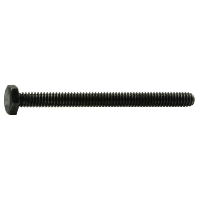 1/4"-20 x 3" Hex Head Bolt, Left-Hand Coarse Thread, Zinc 