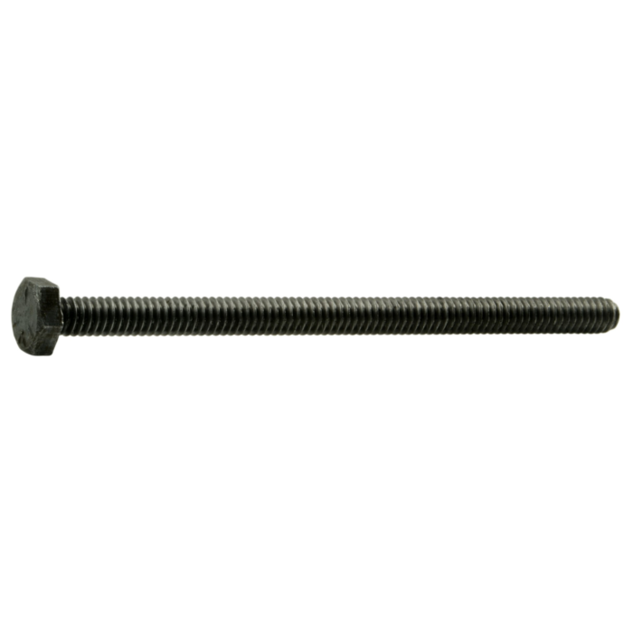 1/4"-20 x 4" Hex Head Bolt, Left-Hand Coarse Thread, Zinc 