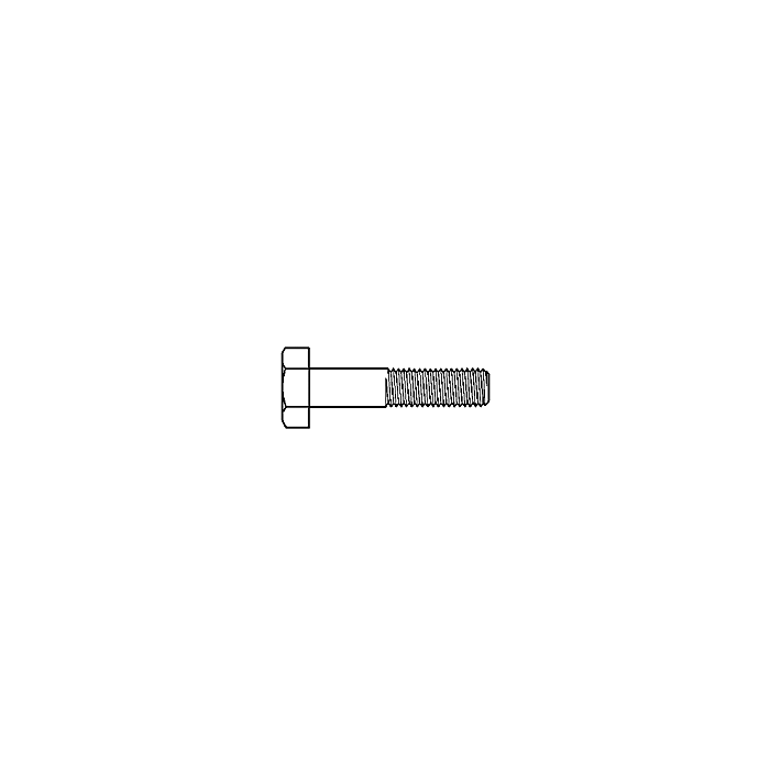 16 mm - 2.00 x 90 mm Hex Head Bolt, Coarse Thread, Yellow Zinc 