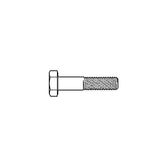 18 mm - 1.50 x 100 mm Hex Head Bolt, Fine Thread, Zinc 