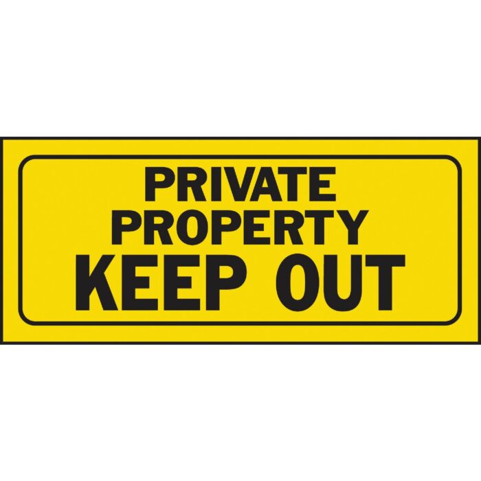 HY-KO Hy-Ko Plastic Sign, Private Property Keep Out
