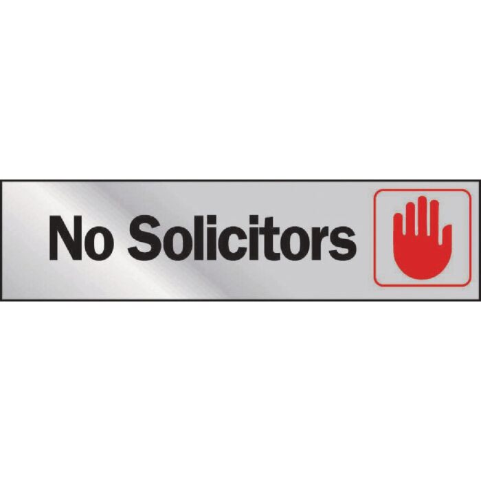 HY-KO Hy-Ko 2x8 No Solicitors Sign