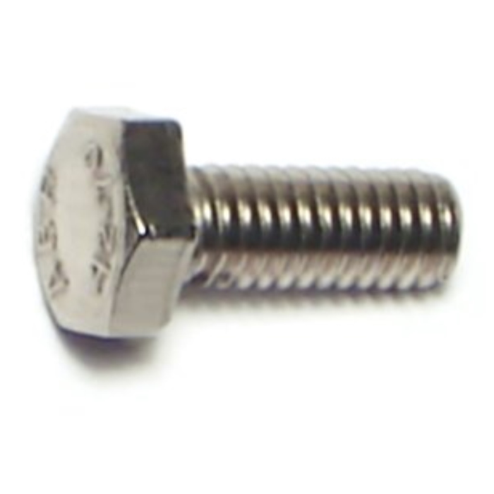 4 mm - 0.70 x 10 mm Hex Head Bolt, Coarse Thread, Stainless Steel 