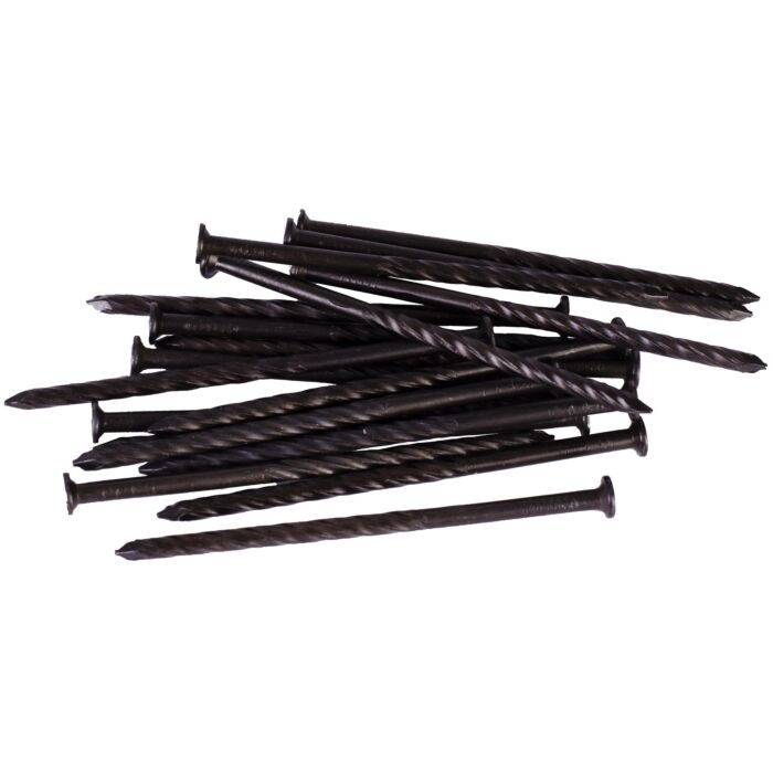 MAZE H525S050 Post and Frame Nail, Hand Drive, 16D, 3-1/2 in L, Steel, Brite, Spiral Shank