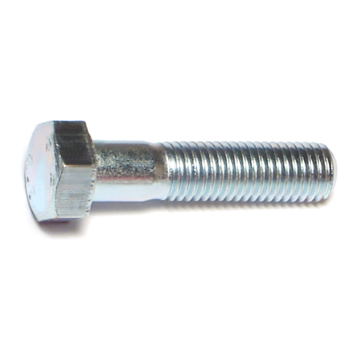 7 mm - 1.00 x 30 mm Hex Head Bolt, Coarse Thread, Zinc 