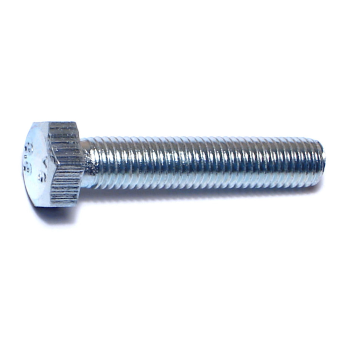 7 mm - 1.00 x 35 mm Hex Head Bolt, Coarse Thread, Zinc 
