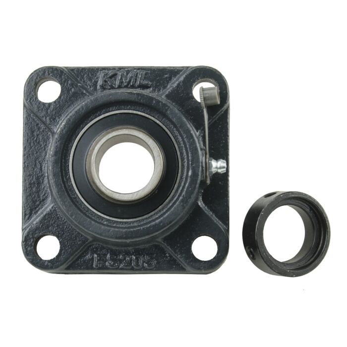 KML 4 Bolt Flange Bearing, 1" Locking Collar, Extended Race HCFS20516
