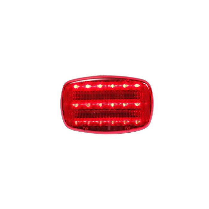 Custer HF18R-PHD 6 in Width x 4 in Height Red 4 AA Heavy-Duty Magnetic LED Safety Light
