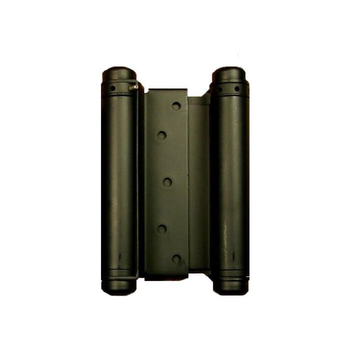 Hinge Outlet 60 lb 1-1/8 to 1-1/2 in Matte BlackAdjustable Medium Duty Double Action Spring Hinge