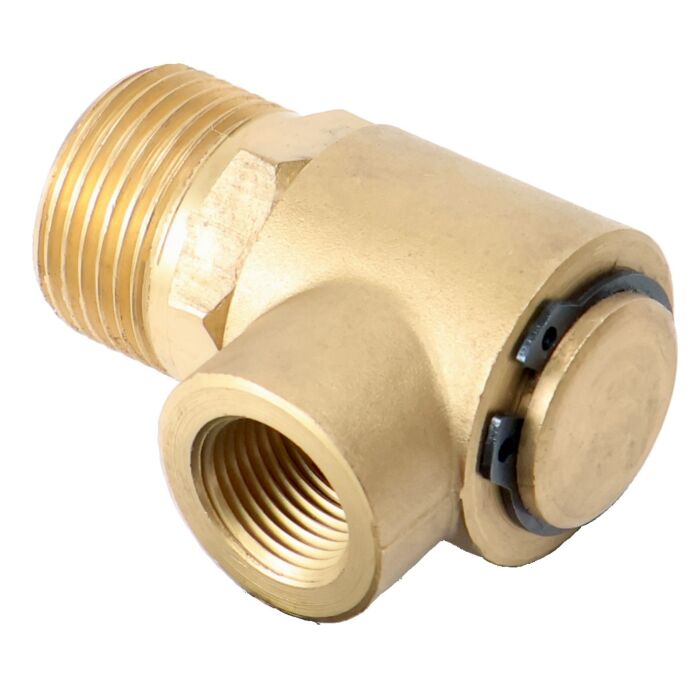 COME-T 3/4 x 3/8 in MBSPT x FNPT 90 deg Swivel