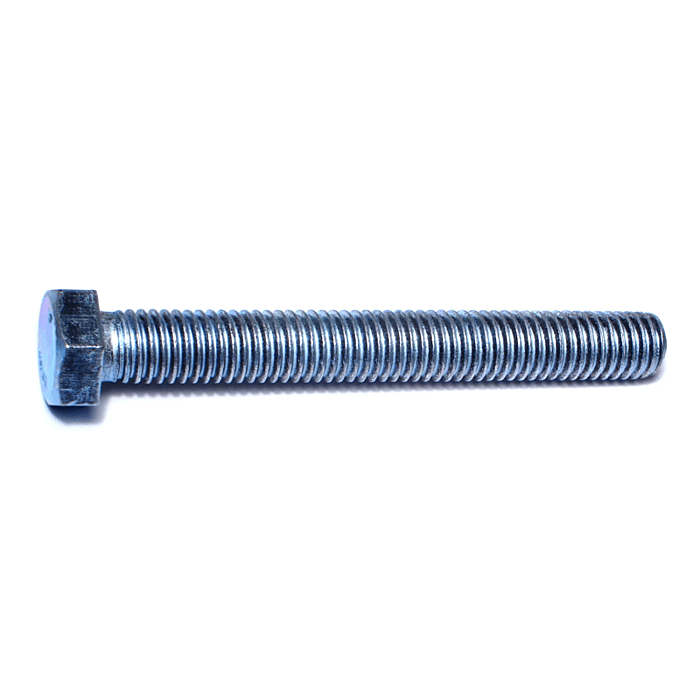 1/2"-13 x 4" Hex Head Tap Bolt, Coarse Thread, Zinc 