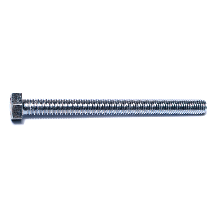 1/2"-13 x 6" Hex Head Tap Bolt, Coarse Thread, Zinc 