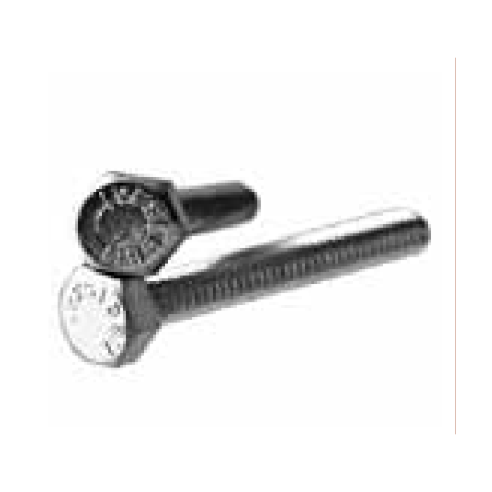 Brighton-Best Hex Tap Bolt Medium Carbon, Zinc-Plated, 1/4"-20 x 3" Gr 5