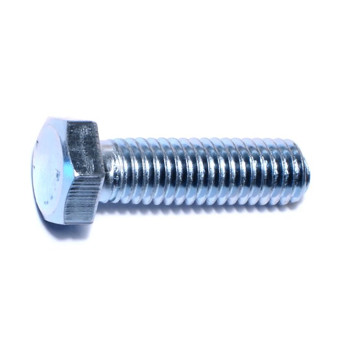 3/8"-16 x 1-1/4" Hex Head Tap Bolt, Coarse Thread, Zinc 