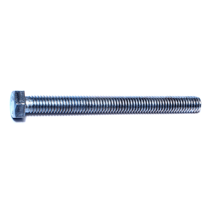 3/8"-16 x 4" Hex Head Tap Bolt, Coarse Thread, Zinc 