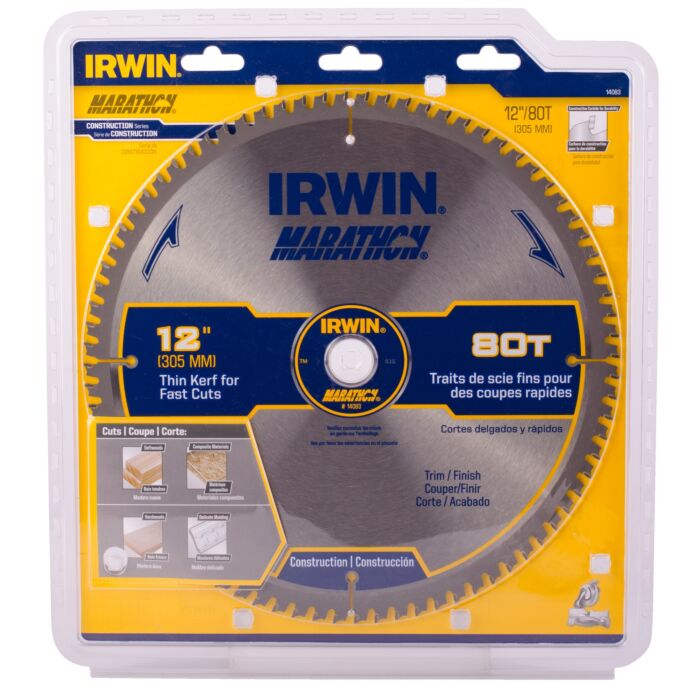 Irwin 80T Marathon Miter Saw Blade - 12 in.