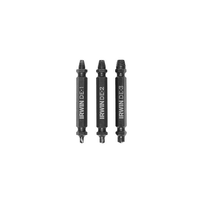 Irwin IRWIN Impact Performance Series Grip Double-Ended Screw Extractor Insert Bits, 3-Piece