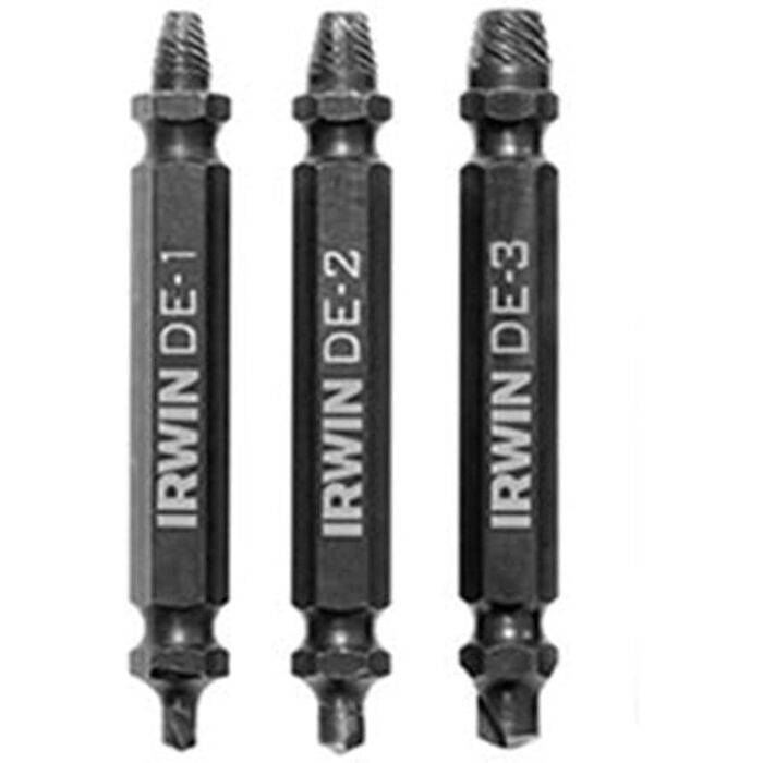 Irwin  mpact Performance Series Grip Double-Ended Screw Extractor Insert Bits (3pc)