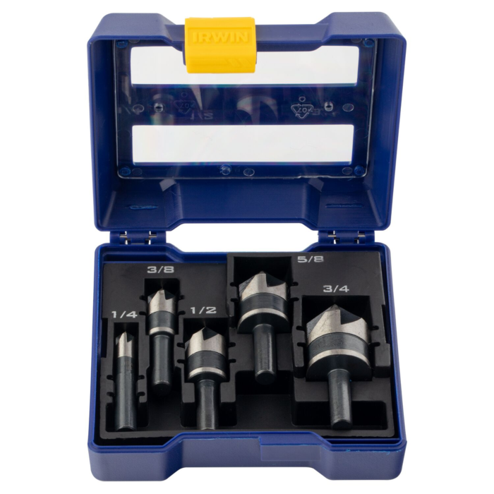 Irwin IRWIN Countersink Drill Bit Set For Metal, 5-Piece
