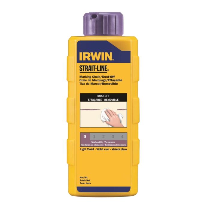 Irwin IRWIN Strait-Line Dust-Off Marking Chalk, 6-Ounce ( , Purple
