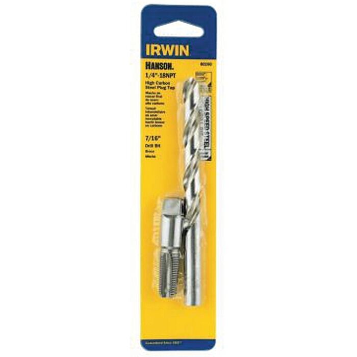Irwin IRWIN - Tap + Drill Bit 1/4-18 Npt + 7/16