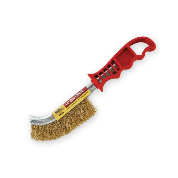 IVY Classic® 10 in Brass Coated Steel Scratch Brush