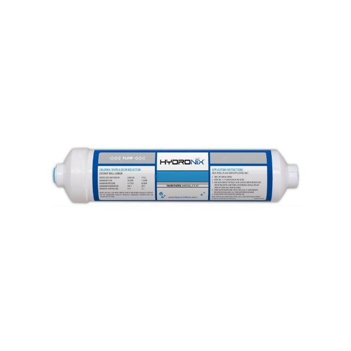 Hydronix water technology 1/4 in 5 micron 0.5 gpm Quick Connect Coconut Carbon Water Filter