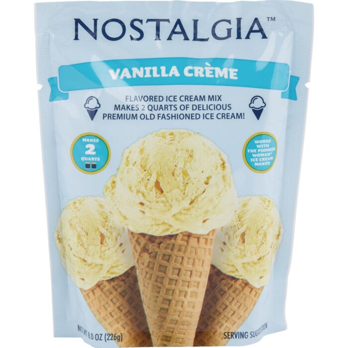 Nostalgia 8 Oz. Vanilla Individual Ice Cream Packet