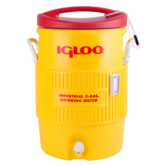 Igloo Industrial Water Jug w/ Cup Dispenser (Yellow) 5 gal