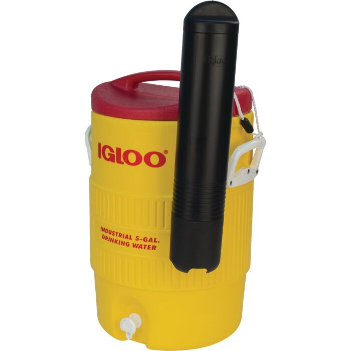 Igloo Industrial Water Jug w/ Cup Dispenser (Yellow) gal