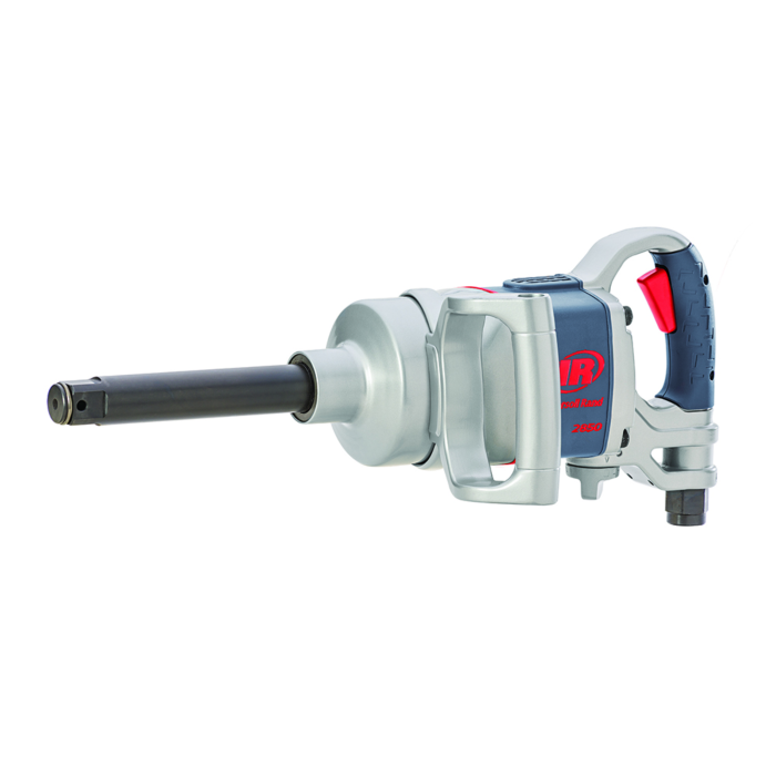 Ingersoll Rand 1" Air Impact Wrench, 2100 ft-lbs Max Torque D-handle, 6" Ext Anvil