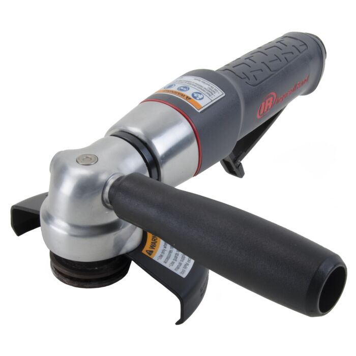 Ingersoll Rand Air Angle Grinder/Cut-off Tool, 4.5" Wheel, 12,000 RPM, 0.88 HP, 5/8"-11 Thread, Rear Exhaust