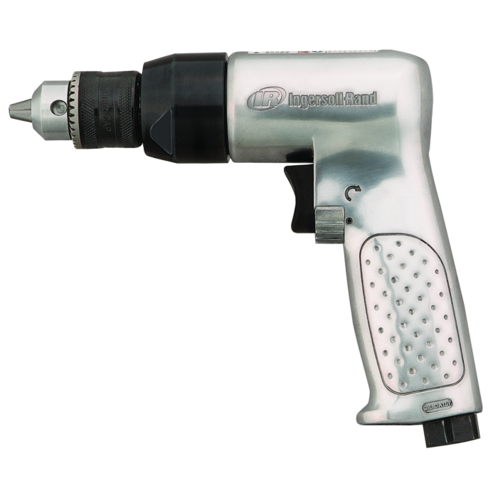 Ingersoll Rand 3/8" Keyed Chuck Air Drill, 2000 RPM, 0.5 HP, 2.65in-lb Torque, Pistol