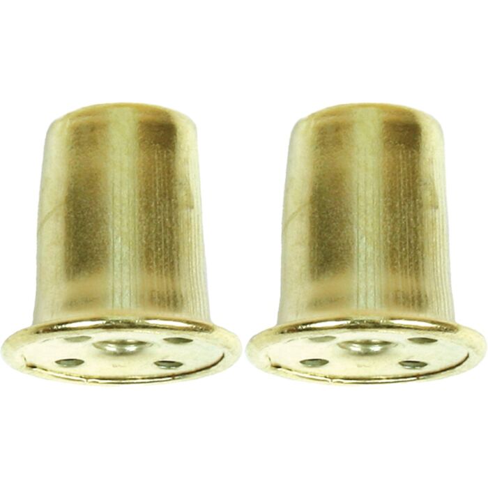 Jandorf Brass Top Hat Lamp Finial (2-Pack)