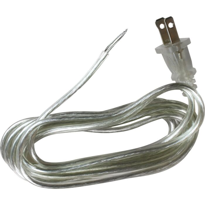 Jandorf 8 Ft. 18-2/SPT-2 Silver Lamp Cord