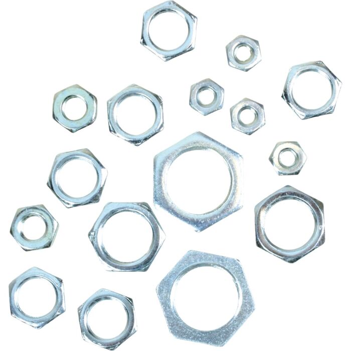 Jandorf Steel Hex Nuts Assortment (16-Piece)