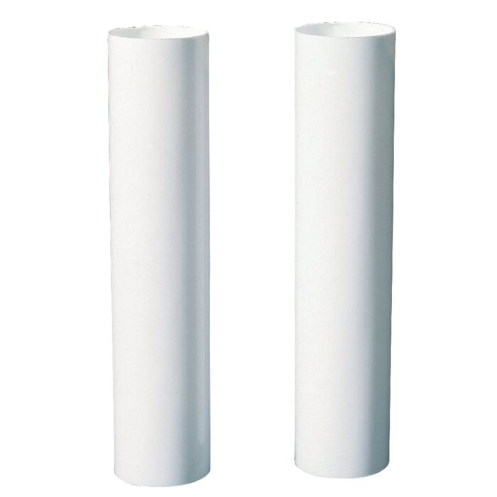 Jandorf Candelabra Base Plastic Lamp Socket Cover (White - 2pk)