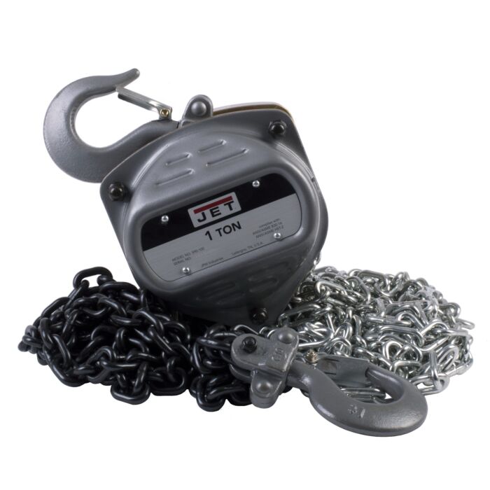 Jet Tools 1-Ton Hand Chain Hoist with 10' Lift | S90-100-10