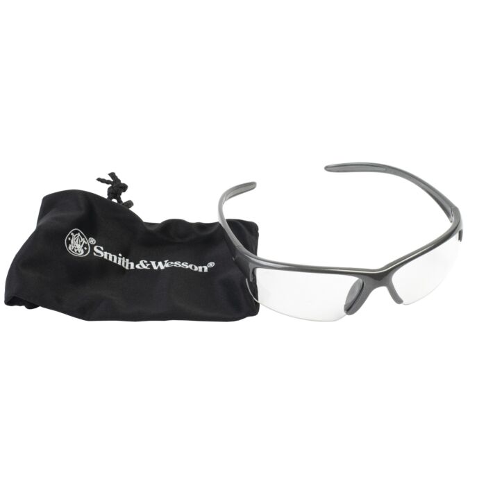 Jackson Safety Kimberly-Clark Smith & Wesson® 21294 Unisex Universal Clear Equalizer Half-Frame Safety Glasses