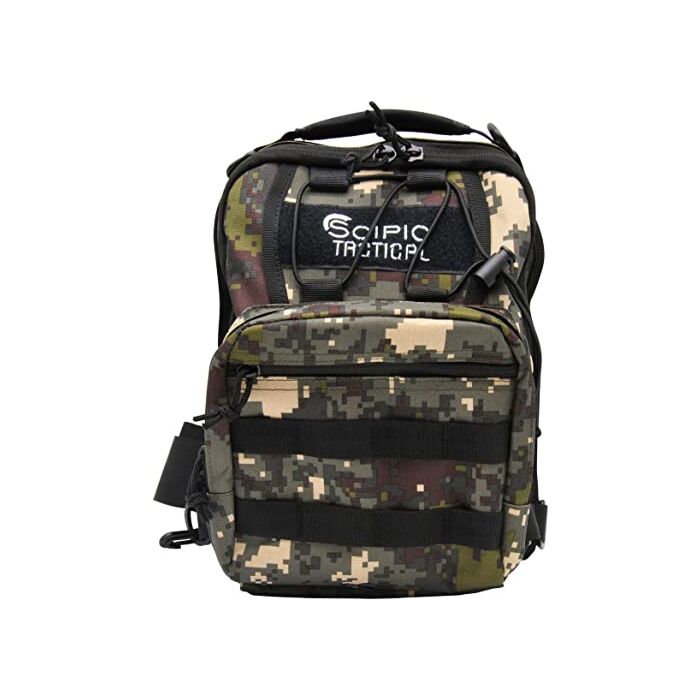 Scipio Elite 600D Polyester Camo Tactical Sling Bag