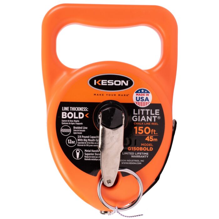 KESON® Braided 150 ft Poly Synthetic Chalk Reel