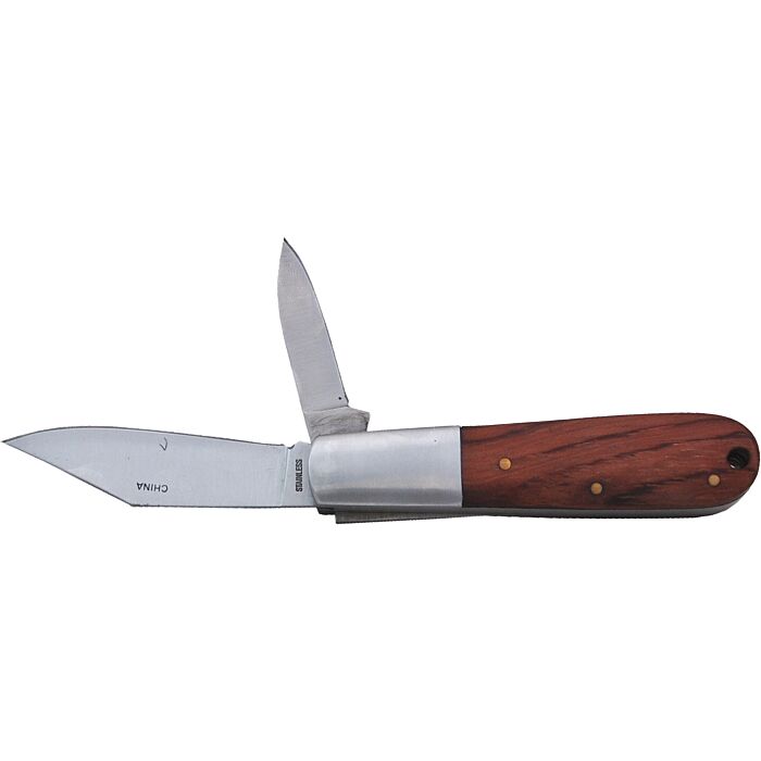 Barlow 2 Stainless Clip-Point and Pruning SS Wood Barlow